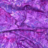 Pound A Metre Per Metre Luxurious Quality 100% Indian Cotton Batik - 45" Wide (Lavender)
