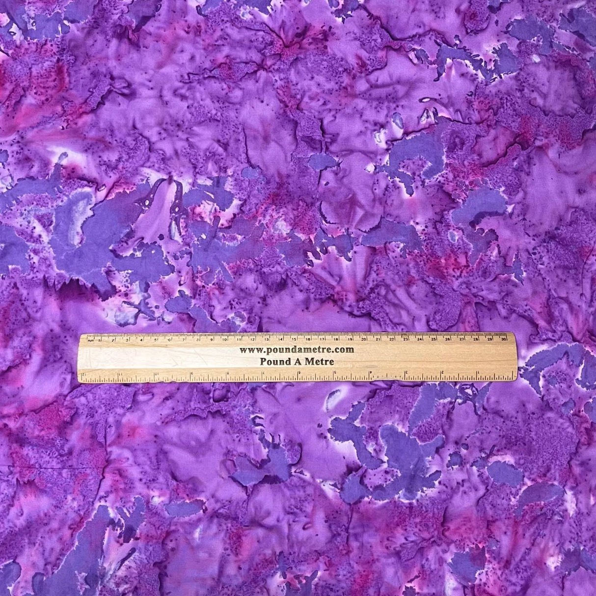 Pound A Metre Per Metre Luxurious Quality 100% Indian Cotton Batik - 45" Wide (Lavender)