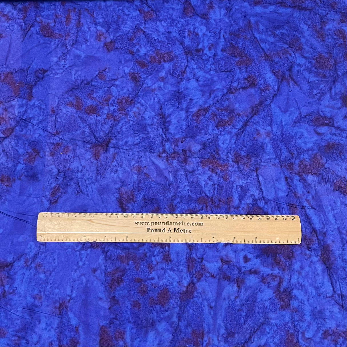 Pound A Metre Per Metre Luxurious Quality 100% Indian Cotton Batik - 45" Wide (Ocean)