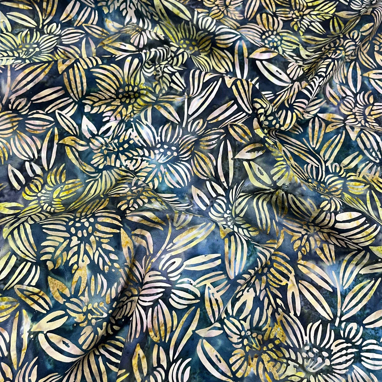 Pound A Metre Per Metre Luxurious Quality 100% Indian Cotton Batik - 45" Wide (Plants)