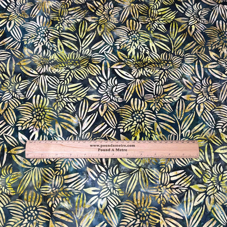 Pound A Metre Per Metre Luxurious Quality 100% Indian Cotton Batik - 45" Wide (Plants)