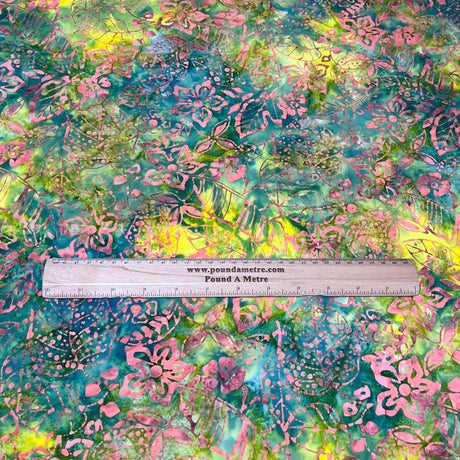 Pound A Metre Per Metre Luxurious Quality 100% Indian Cotton Batik - 45" Wide (Spring)