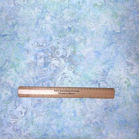 Pound A Metre Per Metre Luxurious Quality 100% Indian Cotton Batik - 45" Wide (Water)