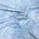Pound A Metre Per Metre Luxurious Quality 100% Indian Cotton Batik - 45" Wide (Water)