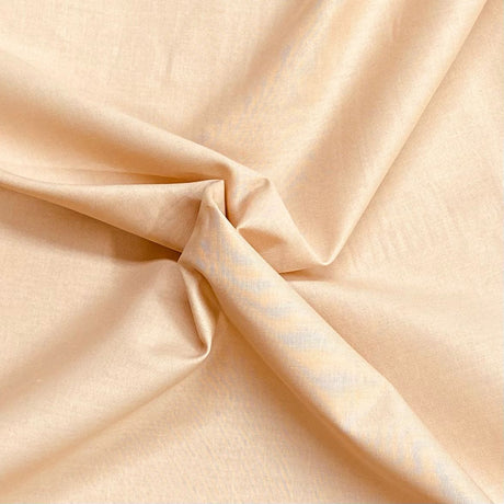 Pound A Metre Per Metre Luxury 100% Pure Cotton Fabric – 63" Wide- (Beige)
