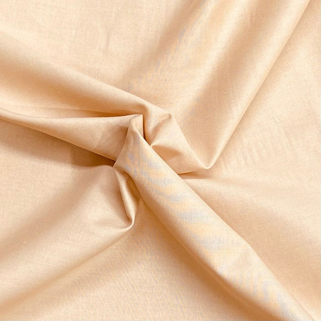 Pound A Metre Per Metre Luxury 100% Pure Cotton Fabric – 63" Wide- (Beige)
