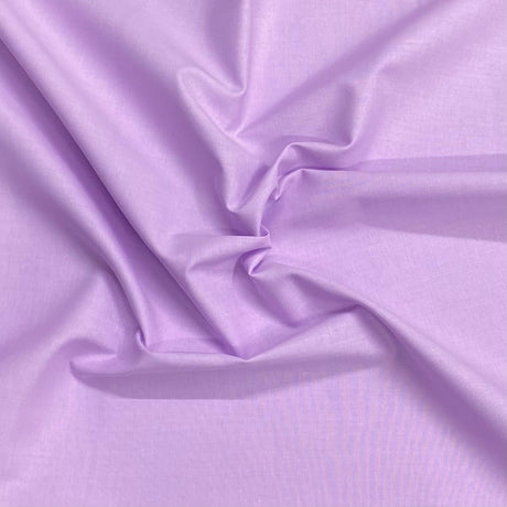 Pound A Metre Per Metre Luxury 100% Pure Cotton Fabric – 63" Wide- (Lilac)