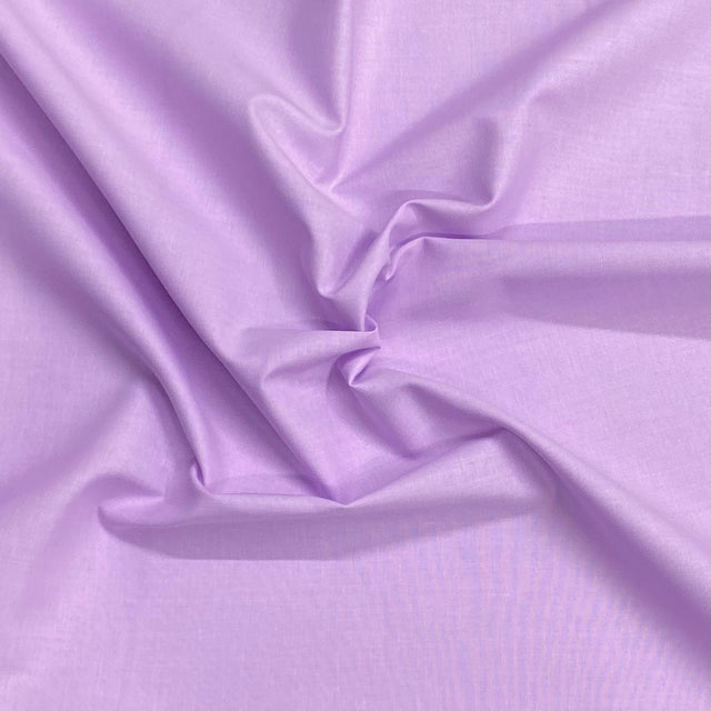 Pound A Metre Per Metre Luxury 100% Pure Cotton Fabric – 63" Wide- (Lilac)