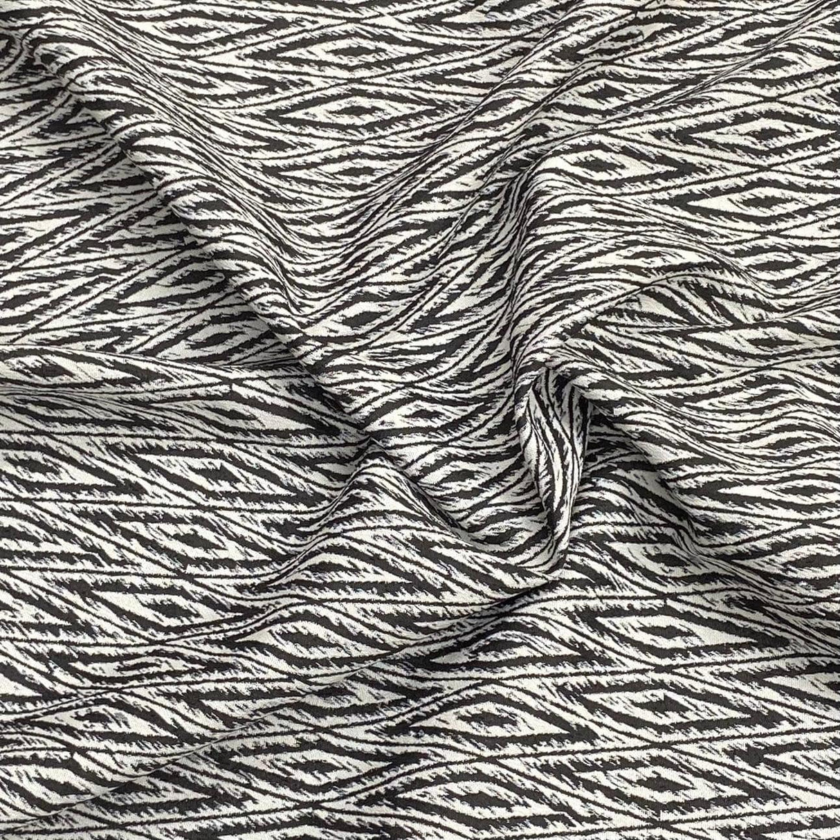 Pound A Metre Per Metre Per Metre Luxury Brocade- 45” Wide (Black & White)