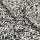 Pound A Metre Per Metre Per Metre Luxury Brocade- 45” Wide (Black & White)