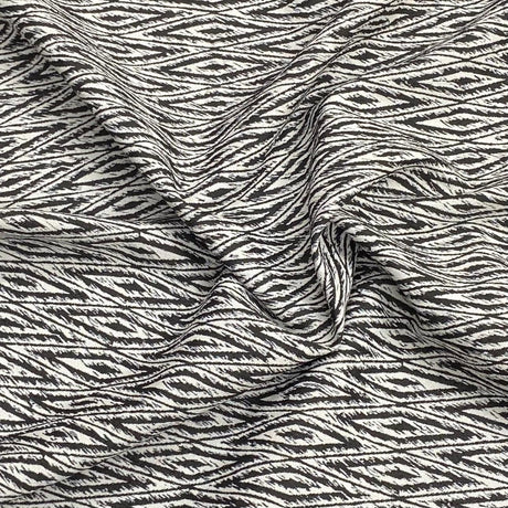Pound A Metre Per Metre Per Metre Luxury Brocade- 45” Wide (Black & White)