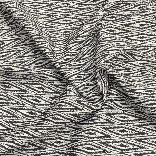 Pound A Metre Per Metre Per Metre Luxury Brocade- 45” Wide (Black & White)