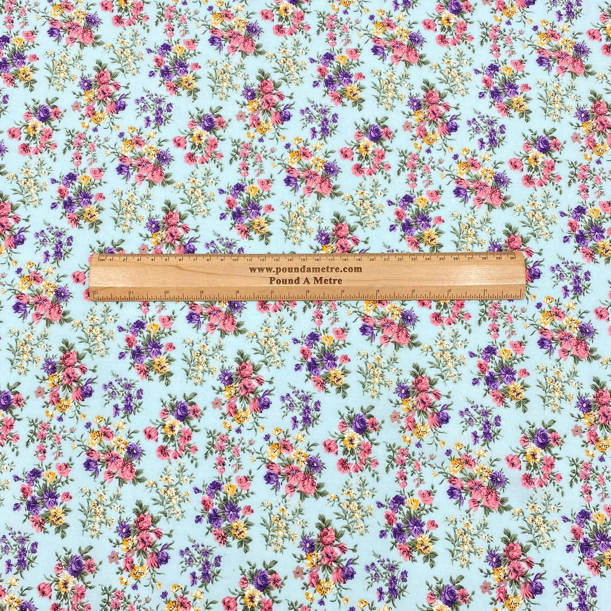 Pound A Metre Per Metre Luxury Dressmaking 100% Cotton Lawn- 60" (Bouquet)