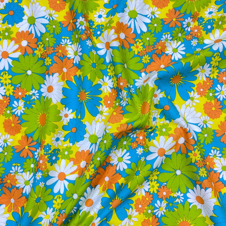 Pound A Metre Per Metre Luxury Dressmaking 100% Cotton Lawn- 60" (Bright)