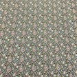 Pound A Metre Per Metre Luxury Dressmaking 100% Cotton Lawn- 60" (Green Flowers)