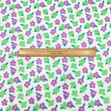 Pound A Metre Per Metre Luxury Dressmaking 100% Cotton Lawn- 60" (Green & Purple)
