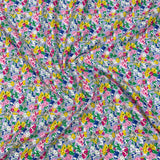 Pound A Metre Per Metre Luxury Dressmaking 100% Cotton Lawn- 60" (Lilac Floral)
