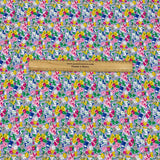 Pound A Metre Per Metre Luxury Dressmaking 100% Cotton Lawn- 60" (Lilac Floral)