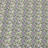 Pound A Metre Per Metre Luxury Dressmaking 100% Cotton Lawn- 60" (Lime Flowers)