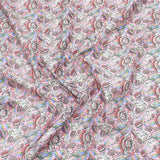 Pound A Metre Per Metre Luxury Dressmaking 100% Cotton Lawn- 60" (Pink Flowers)