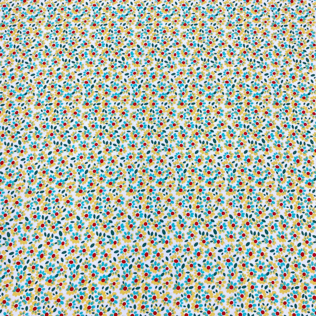 Pound A Metre Per Metre Luxury Dressmaking 100% Cotton Lawn- 60" (Small Flowers)