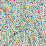 Pound A Metre Per Metre Luxury Dressmaking 100% Cotton Lawn- 60" (Small Flowers)