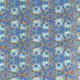 Pound A Metre Per Metre Luxury Dressmaking 100% Digital Printed Cotton Lawn- 55" (Blue)