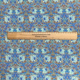 Pound A Metre Per Metre Luxury Dressmaking 100% Digital Printed Cotton Lawn- 55" (Blue)