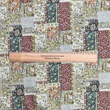 Pound A Metre Per Metre Luxury Dressmaking 100% Digital Printed Cotton Lawn- 55" (Bricks)