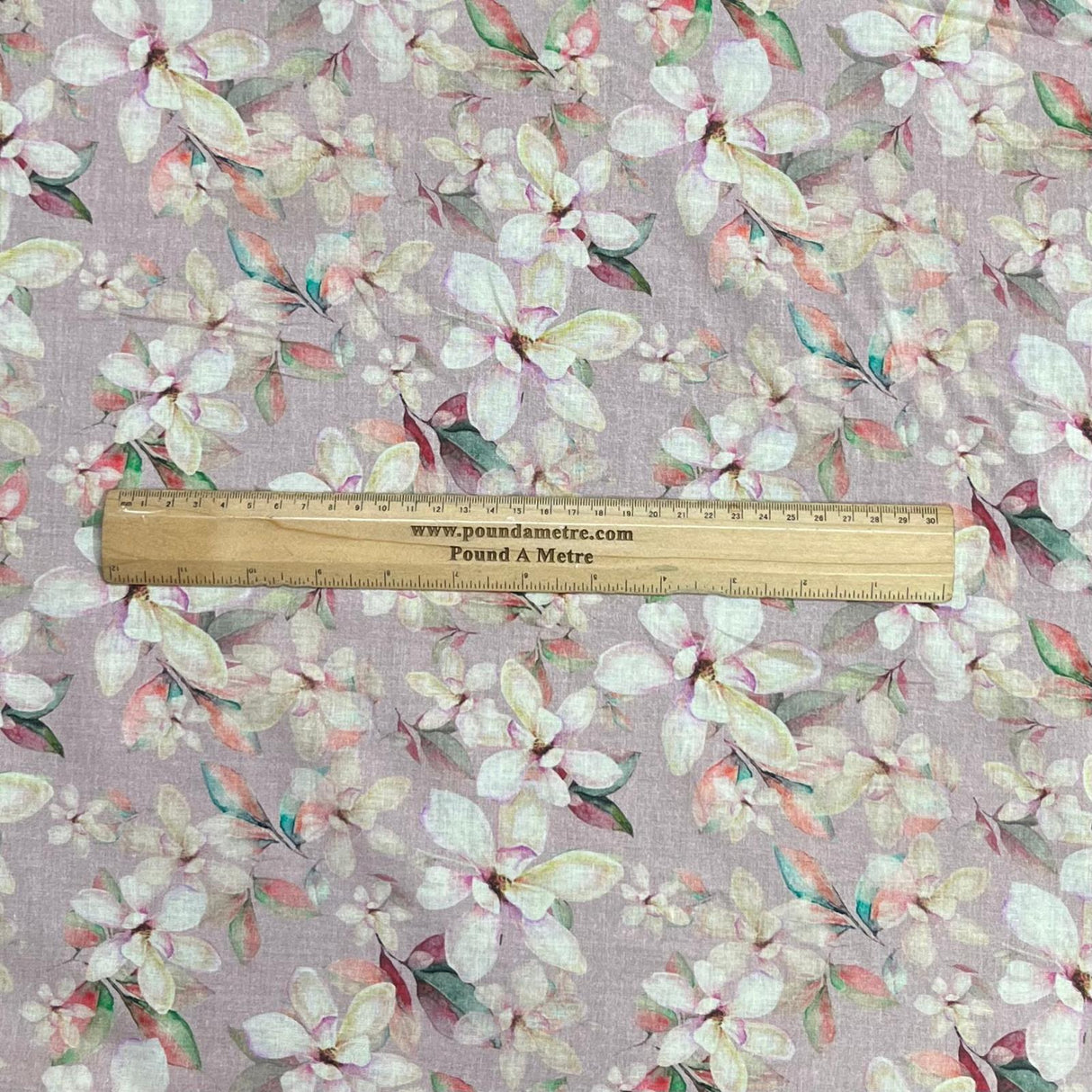 Pound A Metre Per Metre Luxury Dressmaking 100% Digital Printed Cotton Lawn- 55" (Daisy)