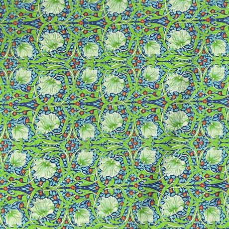 Pound A Metre Per Metre Luxury Dressmaking 100% Digital Printed Cotton Lawn- 55" (Grass)