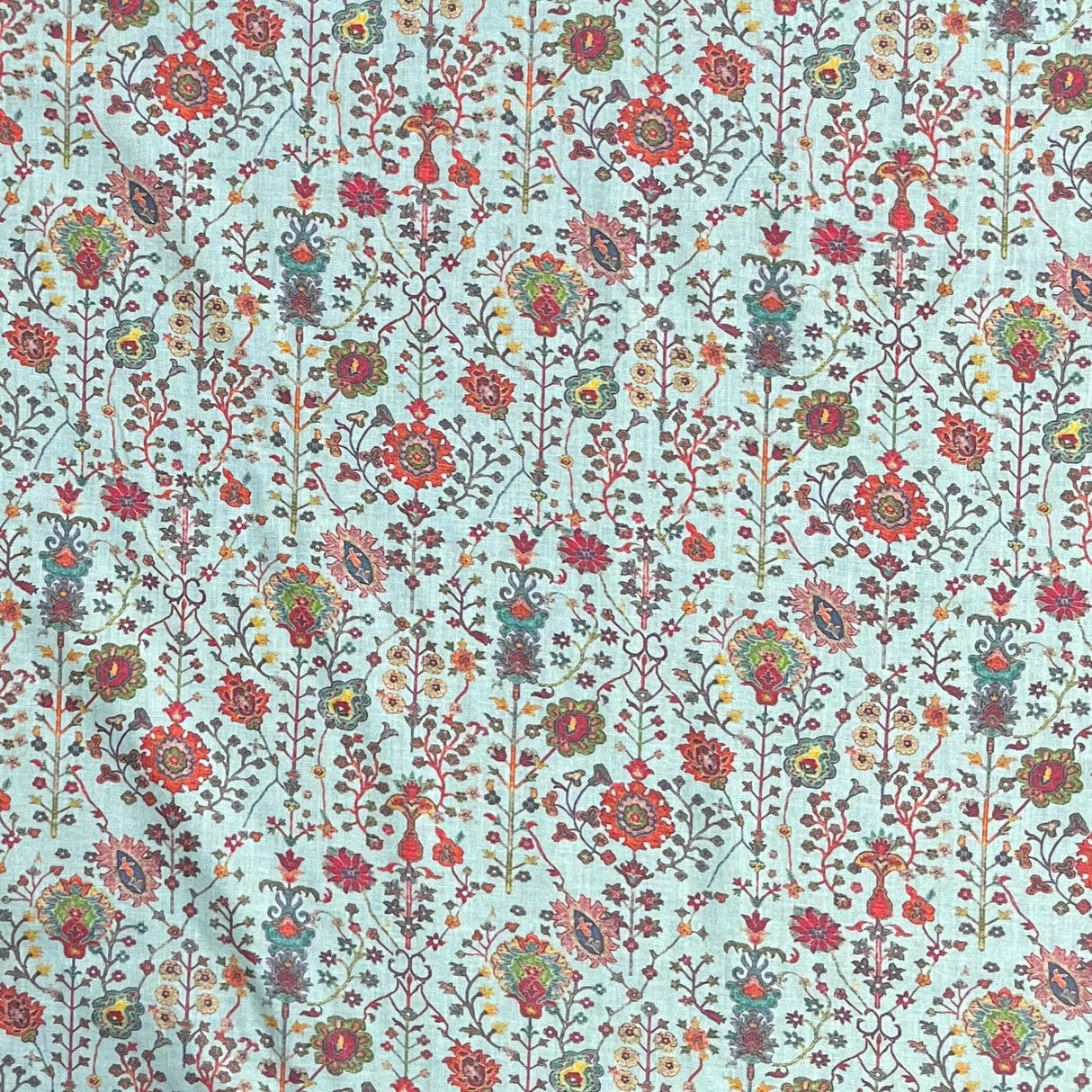 Pound A Metre Per Metre Luxury Dressmaking 100% Digital Printed Cotton Lawn- 55" (Green)