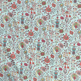 Pound A Metre Per Metre Luxury Dressmaking 100% Digital Printed Cotton Lawn- 55" (Green)