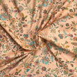 Pound A Metre Per Metre Luxury Dressmaking 100% Digital Printed Cotton Lawn- 55" (Light Orange)