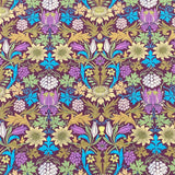 Pound A Metre Per Metre Luxury Dressmaking 100% Digital Printed Cotton Lawn- 55" (Purple)
