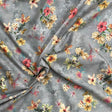 Pound A Metre Per Metre Luxury Dressmaking 100% Digital Printed Cotton Lawn- 55" (Stone Garden)
