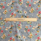 Pound A Metre Per Metre Luxury Dressmaking 100% Digital Printed Cotton Lawn- 55" (Stone Garden)