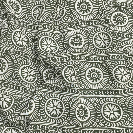 Pound A Metre Per Metre Per Metre Luxury Dressmaking 100% Digital Printed Cotton Lawn- 55" (White & Black)