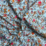 Pound A Metre Per Metre Luxury Dressmaking 100% Digital Printed Cotton Lawn- 55" (Winter Floral)