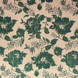 Pound A Metre Per Metre Per Metre Luxury Floral Brocade- 55” Wide (Dusky & Bottle Floral)