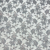 Pound A Metre Per Metre Per Metre Luxury Floral Brocade- 55” Wide (Silver Floral)