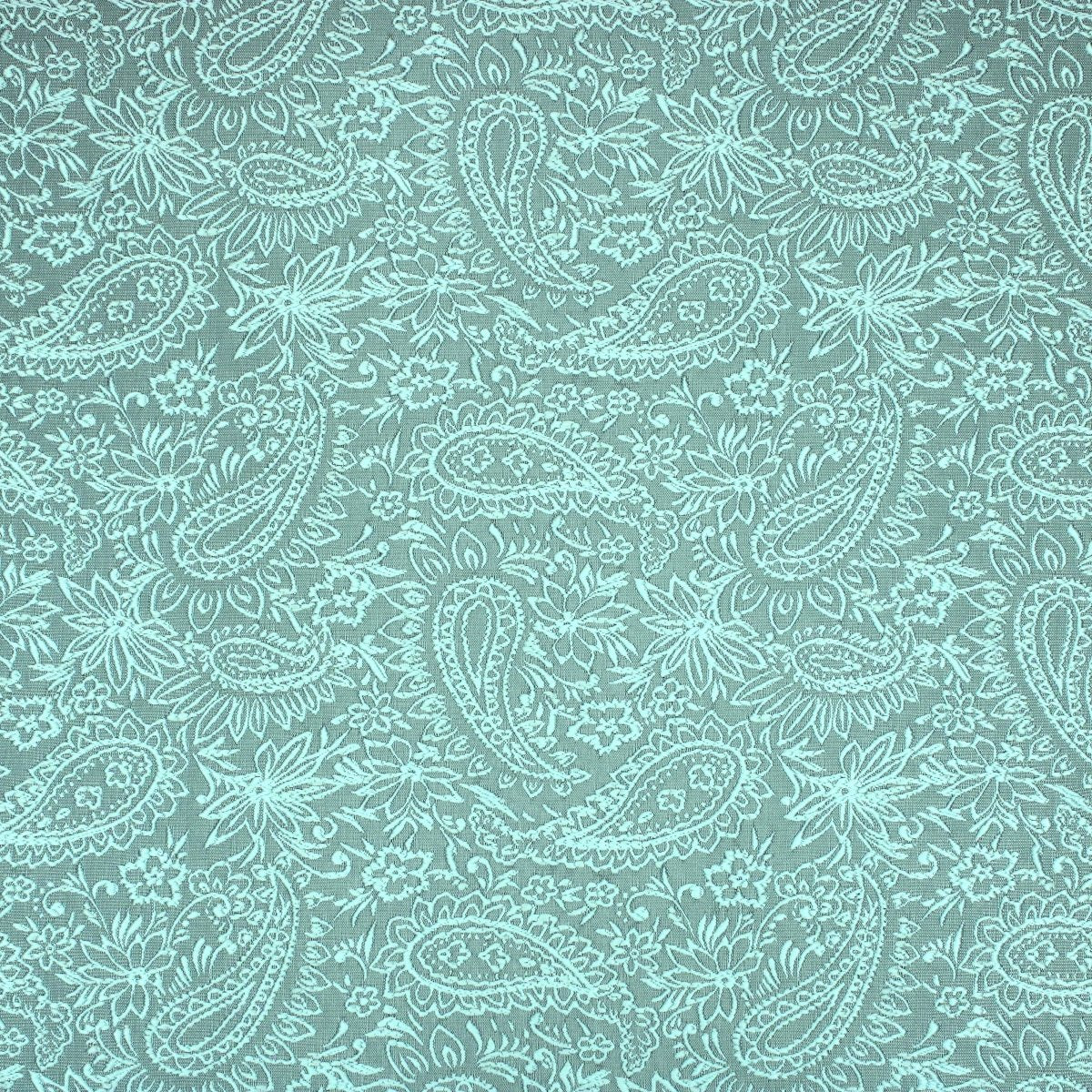 Per Metre Luxury Floral Brocade- 55” Wide (Turquoise Floral) - Pound A Metre