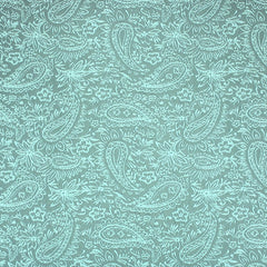 Per Metre Luxury Floral Brocade- 55” Wide (Turquoise Floral) - Pound A Metre