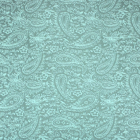 Pound A Metre Per Metre Per Metre Luxury Floral Brocade- 55” Wide (Turquoise Floral)