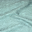 Pound A Metre Per Metre Per Metre Luxury Floral Brocade- 55” Wide (Turquoise Floral)