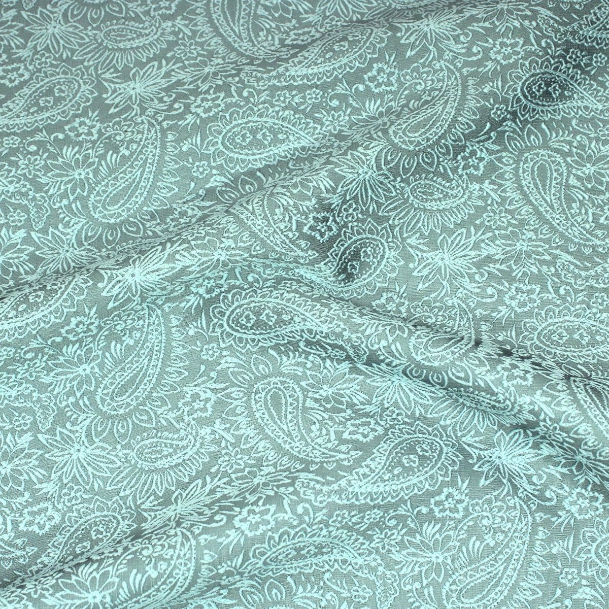 Pound A Metre Per Metre Per Metre Luxury Floral Brocade- 55” Wide (Turquoise Floral)