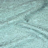 Pound A Metre Per Metre Per Metre Luxury Floral Brocade- 55” Wide (Turquoise Floral)