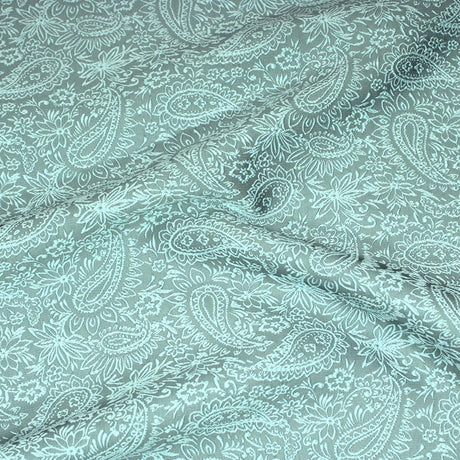 Pound A Metre Per Metre Per Metre Luxury Floral Brocade- 55” Wide (Turquoise Floral)