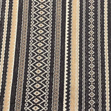 Pound A Metre Per Metre Luxury Printed canvas - 55'' Wide - (Black & Gold)