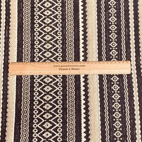 Pound A Metre Per Metre Luxury Printed canvas - 55'' Wide - (Black & Gold)